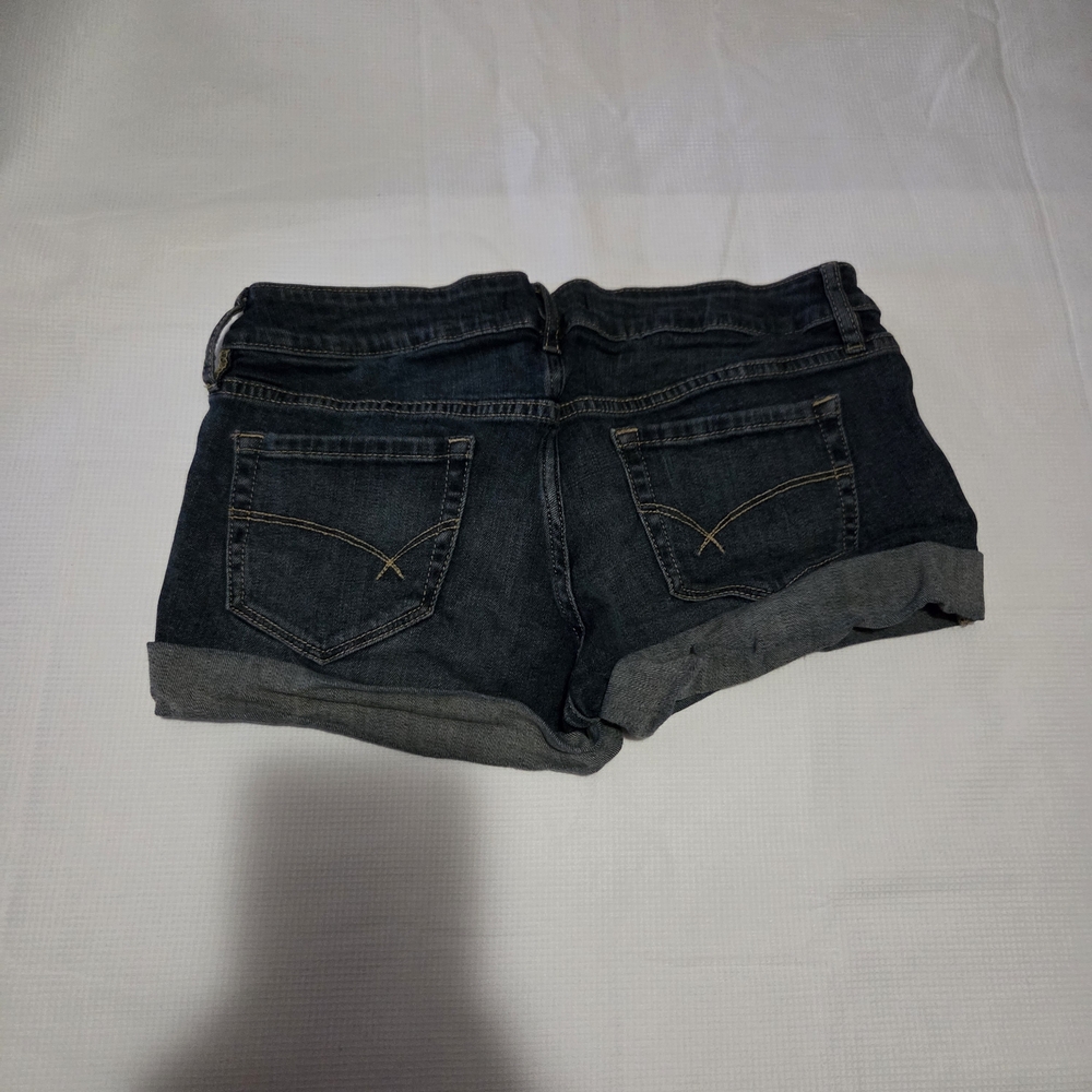 Bullhead Dark Blue Jean Shorts Vtg Ultra Low Rise - Picture 2 of 4